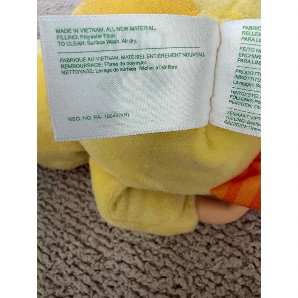 Cabbage Patch Kids Cuties Yellow Chick Plush Doll Green Eyes 9in CPK Doll